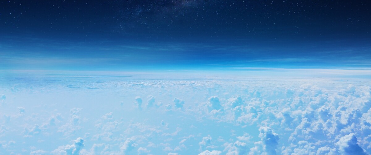 天空蓝色云层3440×1440壁纸