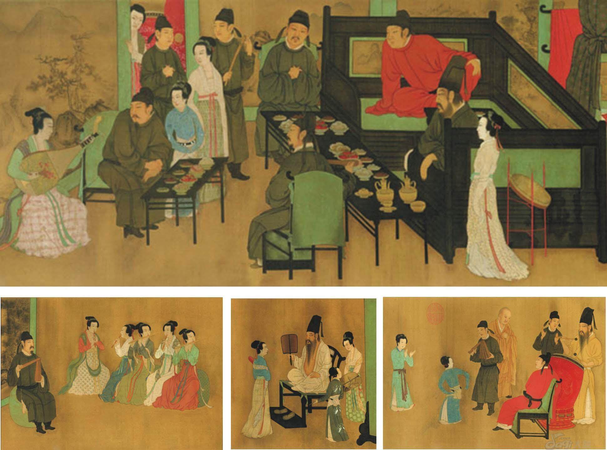 十大名画之一的韩熙载夜宴图