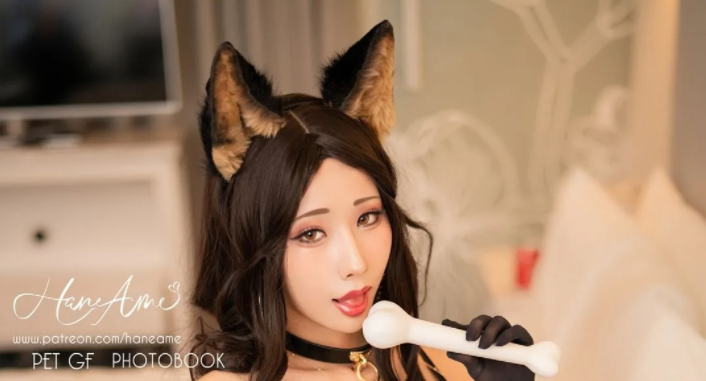 雨波HaneAme – 宠物女友cosplay狗篇听主人的话【34P】