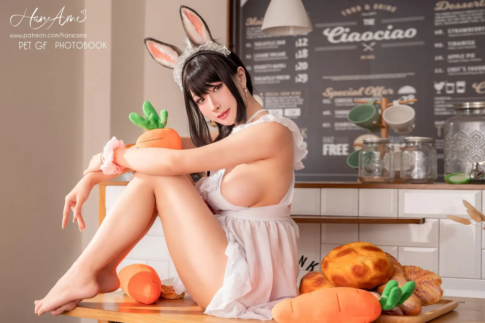 雨波_HaneAme – 宠物女友兔篇裸体围裙 食色性也【30P】
